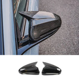 Rearview Mirror Cover for BYD Seal EV/DMI 2022-2023 - Carbon Fiber Black Trim
