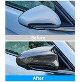 Rearview Mirror Cover for BYD Seal EV/DMI 2022-2023 - Carbon Fiber Black Trim