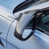Rearview Mirror Cover for BYD Seal EV/DMI 2022-2023 - Carbon Fiber Black Trim