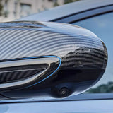Rearview Mirror Cover for BYD Seal EV/DMI 2022-2023 - Carbon Fiber Black Trim