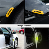 4-Pack Reflective Car Door Safety Stickers - Universal Fit for Cars, Trucks & Motorcycles