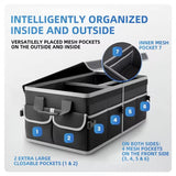 Foldable Car Trunk Organizer - Collapsible Storage Box for Sedans & SUVs