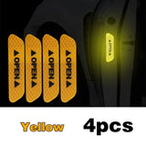 4-Pack Reflective Car Door Safety Stickers - Universal Fit for Cars, Trucks & Motorcycles