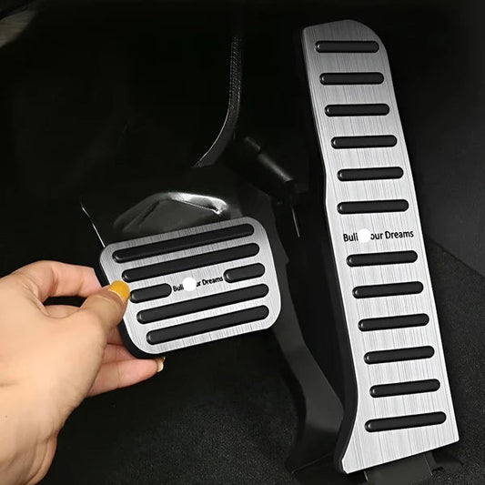 Brushed Aluminum Pedals for BYD - Anti-Slip Custom Fit Upgrade