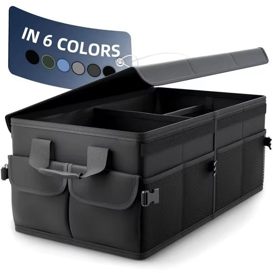 Foldable Car Trunk Organizer - Collapsible Storage Box for Sedans & SUVs