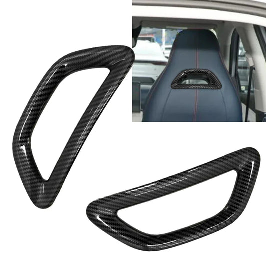 Carbon Fiber Seat Back Cover for BYD ATTO 3/Yuan Plus (2022-2023) - Scratch-Resistant ABS Frame