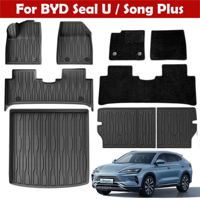 BYD Seal U/Song Plus Sealion 6 TPE Floor Mats & Cargo Liner (2021-2024)